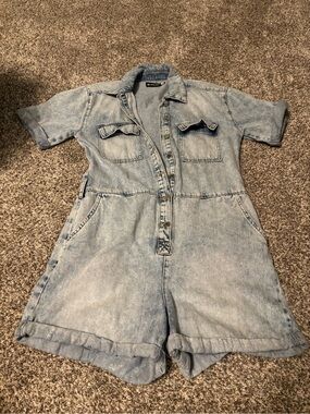 Denim Romper